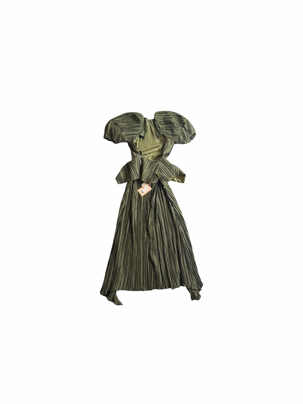 Cult Giai Pleated Nadira Dress Cypress Metallic - Picture 15 of 16